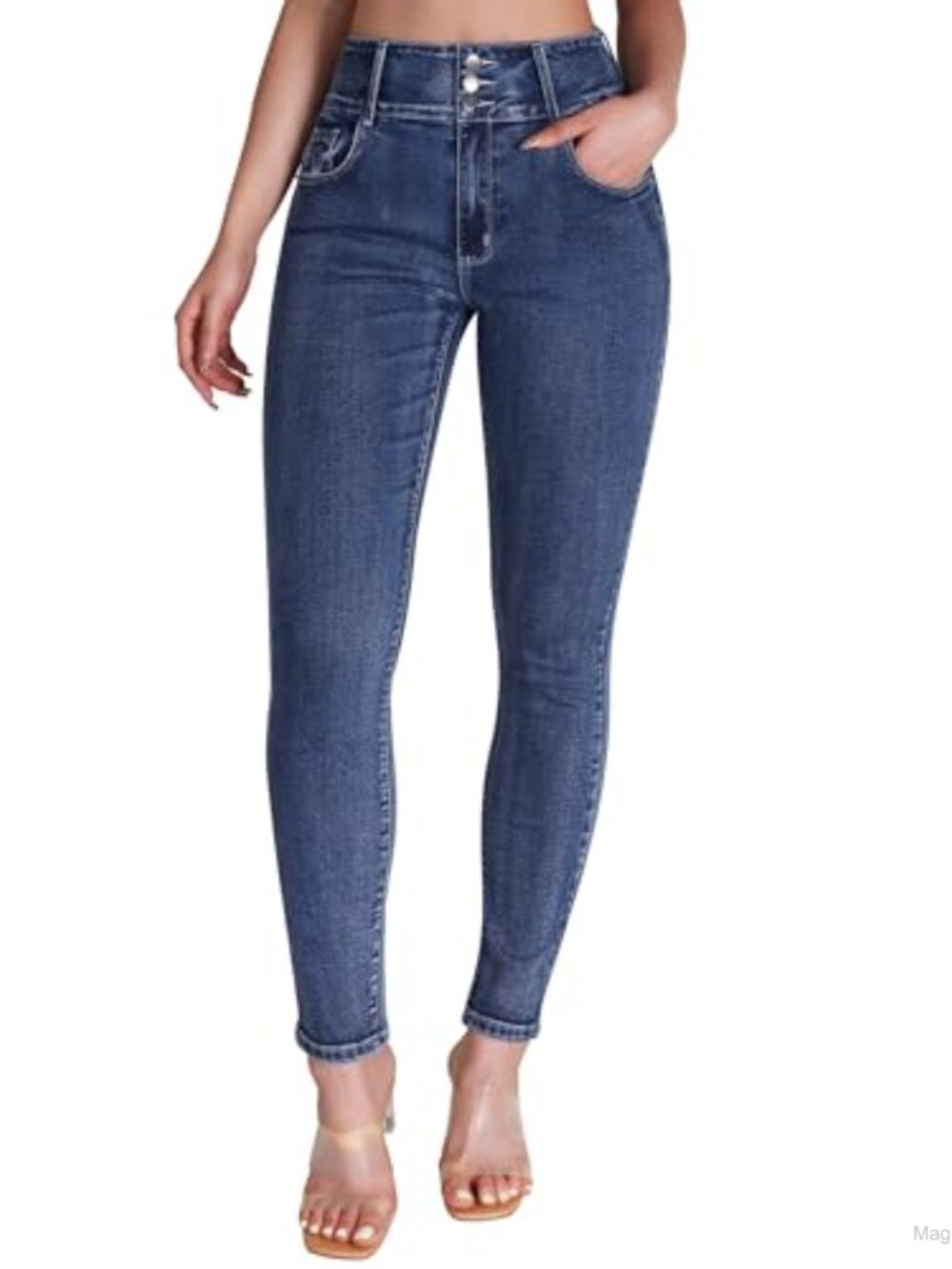 High Waisted Stretchy Tummy Control Skinny Curvy Jeggings